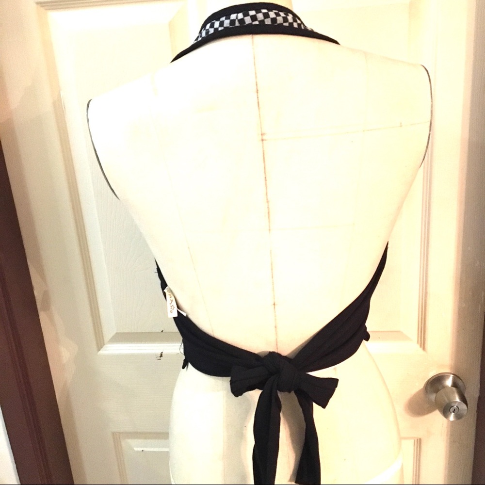 Checkered Halter Top - Picture 3 of 4